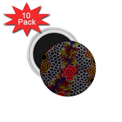 Authentic Aboriginal Art - Gathering 2 1 75  Magnets (10 Pack)  by hogartharts