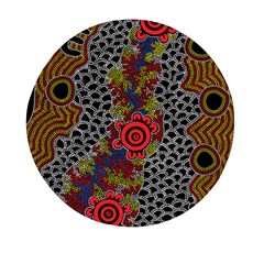 Authentic Aboriginal Art - Gathering 2 Mini Round Pill Box (pack Of 3) by hogartharts