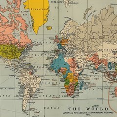 Vintage World Map Play Mat (rectangle) by Proyonanggan