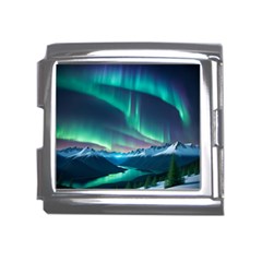 Aurora Borealis Mega Link Italian Charm (18mm)