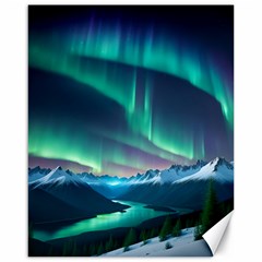 Aurora Borealis Canvas 16  X 20 