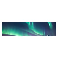 Aurora Borealis Oblong Satin Scarf (16  X 60 )