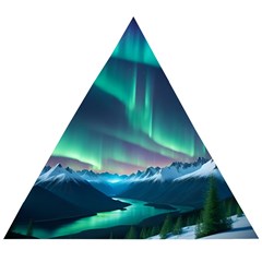 Aurora Borealis Wooden Puzzle Triangle
