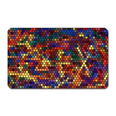 Zig Zag Pattern Geometric Design Magnet (rectangular)