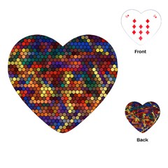 Zig Zag Pattern Geometric Design Playing Cards Single Design (heart) by Ndabl3x