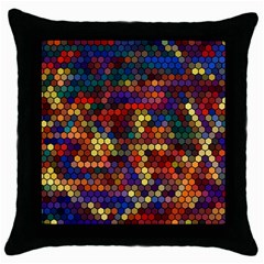 Pattern Dots Wallpaper Seamless Pattern Throw Pillow Case (black)