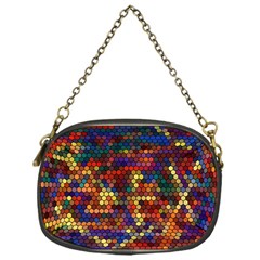 Flower Retro Funky Psychedelic Chain Purse (one Side)