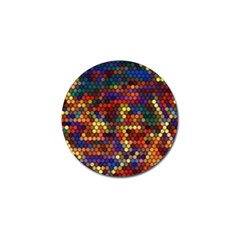 Hexagon Honeycomb Pattern Design Golf Ball Marker (10 Pack)