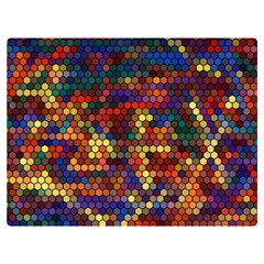 Hexagon Honeycomb Pattern Design Two Sides Premium Plush Fleece Blanket (extra Small)