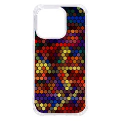 Hexagon Honeycomb Pattern Design Iphone 14 Pro Tpu Uv Print Case by Ndabl3x