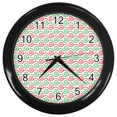 Mosaic Hexagon Honeycomb Wall Clock (black)