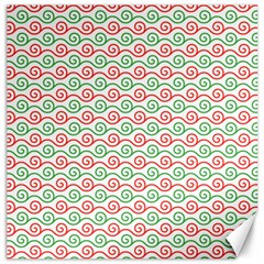 Pattern Flowers Geometric Canvas 16  X 16 