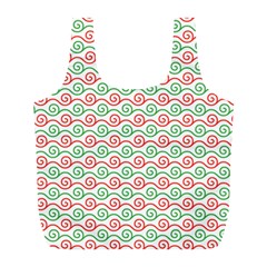 Background Pattern Leaves Texture Full Print Recycle Bag (l)