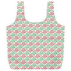 Spirals Geometric Pattern Design Full Print Recycle Bag (xl)