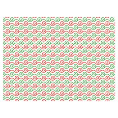 Pattern Flowers Geometric Two Sides Premium Plush Fleece Blanket (extra Small) by Ndabl3x