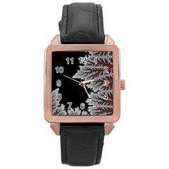 The Overworld Aurora Subnautica Rose Gold Leather Watch 