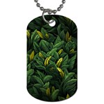 Banana leaves Dog Tag (Two Sides) Front