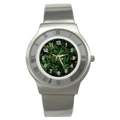 Banana Leaves Stainless Steel Watch