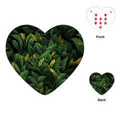 Banana leaves Playing Cards Single Design (Heart)