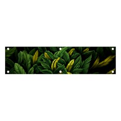 Banana Leaves Banner And Sign 4  X 1 