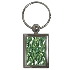 Green Banana Leaves Key Chain (rectangle)