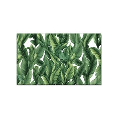 Green banana leaves Sticker (Rectangular)