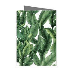 Green Banana Leaves Mini Greeting Cards (pkg Of 8)