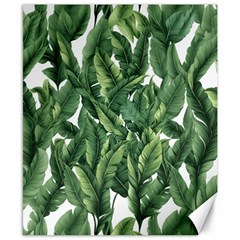 Green Banana Leaves Canvas 8  X 10 