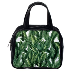 Green Banana Leaves Classic Handbag (one Side)