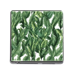 Green banana leaves Memory Card Reader (Square 5 Slot)