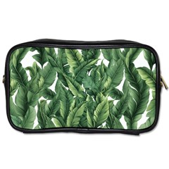 Green Banana Leaves Toiletries Bag (two Sides)