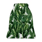Green banana leaves Bell Ornament (Two Sides) Front