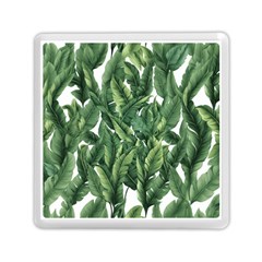 Green Banana Leaves Memory Card Reader (square)