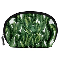 Green Banana Leaves Accessory Pouch (large)