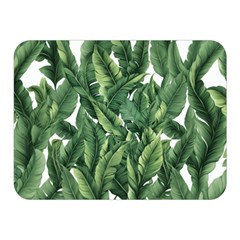 Green Banana Leaves Two Sides Premium Plush Fleece Blanket (mini)