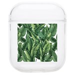 Green banana leaves Soft TPU AirPods 1/2 Case Front