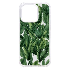 Green Banana Leaves Iphone 14 Pro Tpu Uv Print Case by goljakoff