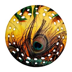 City Light Sky Landmark Painting Ornament (round Filigree)