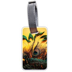 Art Paint Landscape Mountain Luggage Tag (one Side)