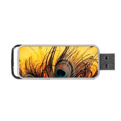 Sunset Illustration Water Night Sun Landscape Grass Clouds Painting Digital Art Drawing Portable Usb Flash (two Sides)