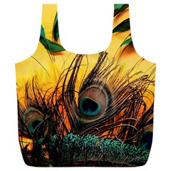 City Lights Sky Landmark Painting Full Print Recycle Bag (xl)