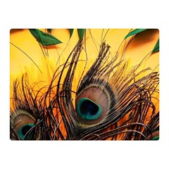 City Lights Sky Landmark Painting Two Sides Premium Plush Fleece Blanket (mini)