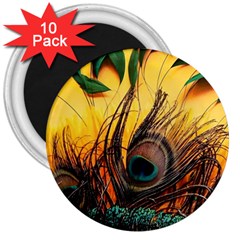 Asian Retro Vintage Art Korea China Japan 3  Magnets (10 Pack) 