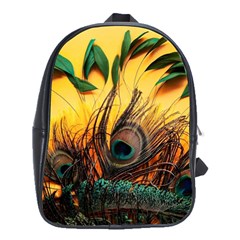 Japan Art Artwork Asia Drawing Lake Landscape Mountain Nature Oriental School Bag (large)