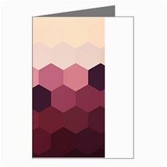 Hexagon Valentine Valentines Greeting Card by Grandong