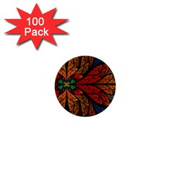 Fractals, Floral Ornaments, Rings 1  Mini Buttons (100 Pack)  by nateshop