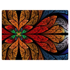 Fractals, Floral Ornaments, Rings Two Sides Premium Plush Fleece Blanket (extra Small) by nateshop