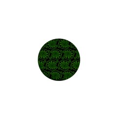 Green Floral Pattern Floral Greek Ornaments 1  Mini Buttons