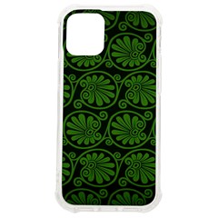 Green Floral Pattern Floral Greek Ornaments Iphone 12 Mini Tpu Uv Print Case	 by nateshop