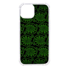 Green Floral Pattern Floral Greek Ornaments Iphone 14 Tpu Uv Print Case by nateshop
